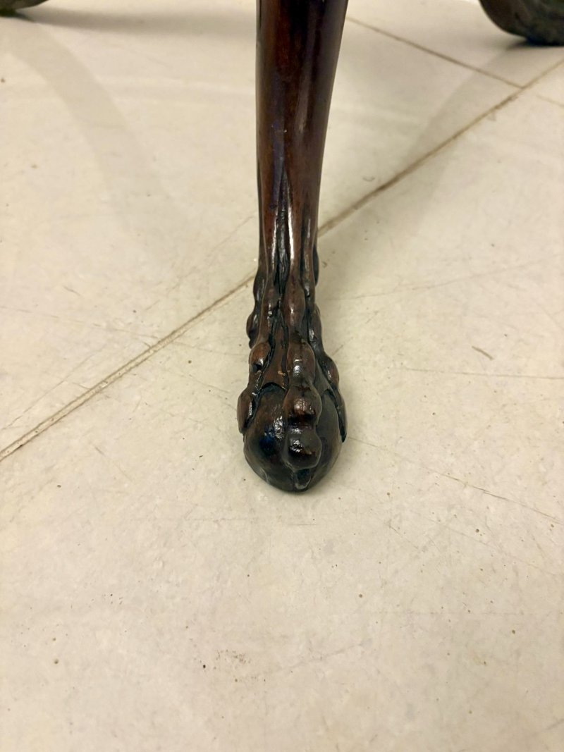 Superior Quality Antique Victorian Carved Mahogany Torchère / Plant Stand